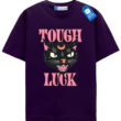 Tough Luck Crescent Moon Black Cat T Shirt