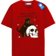 Trust In New Beginnings Black Cat And Skull T Shirt