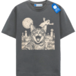 Vintage Cat Selfie With Ghost Halloween T Shirt