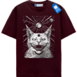 Weird Moon Tee For Cat Lovers