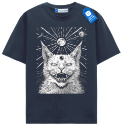 Weird Moon Tee For Cat Lovers