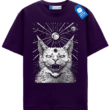 Weird Moon Tee For Cat Lovers