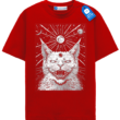 Weird Moon Tee For Cat Lovers