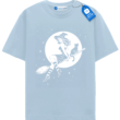 Witch And Black Cat T Shirt, Vintage Halloween Moon Tee