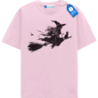 Witch On Broom With Cat T Shirt, Vintage Halloween Tee