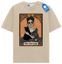 Witchy Cat Lady Tee, Cat Mom Gift