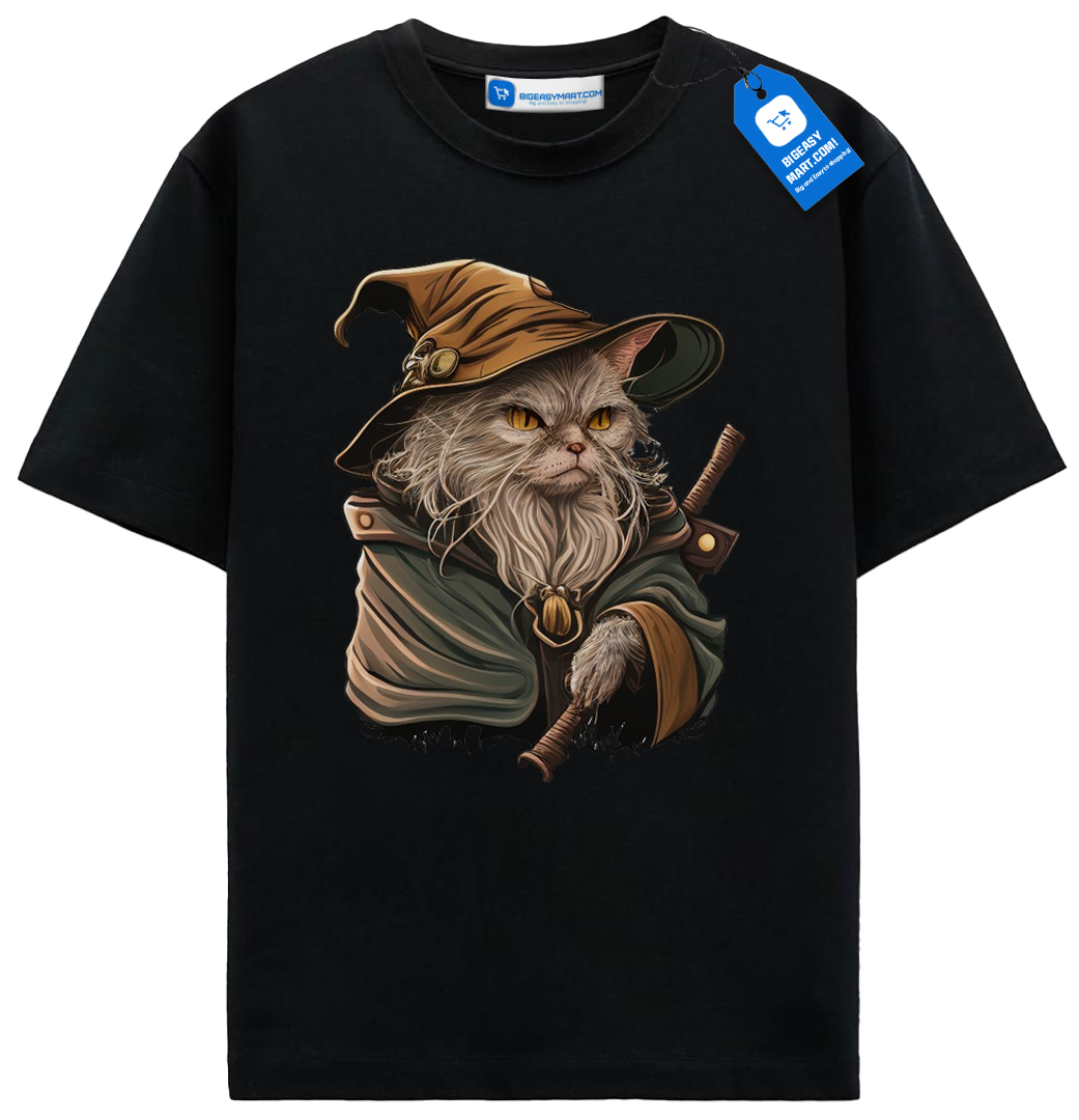 Wizard Cat Shirt, Halloween Gift For Cat Lover Wizard Cat Shirt, Halloween Gift For Cat Lover - Image 10