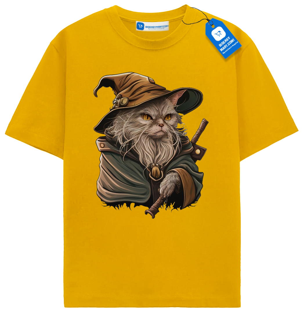 Wizard Cat Shirt, Halloween Gift For Cat Lover Wizard Cat Shirt, Halloween Gift For Cat Lover - Image 7