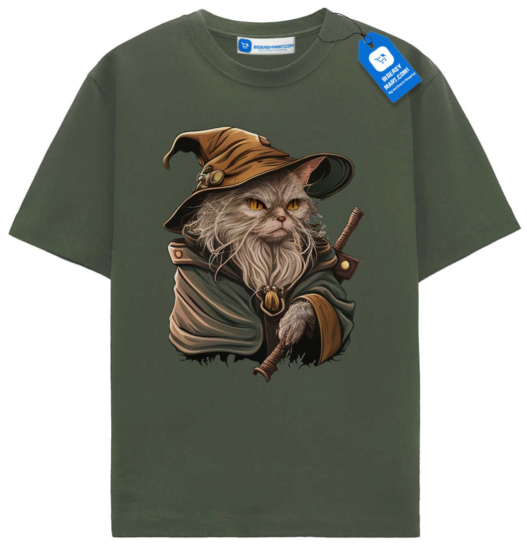Wizard Cat Shirt, Halloween Gift For Cat Lover Wizard Cat Shirt, Halloween Gift For Cat Lover - Image 6