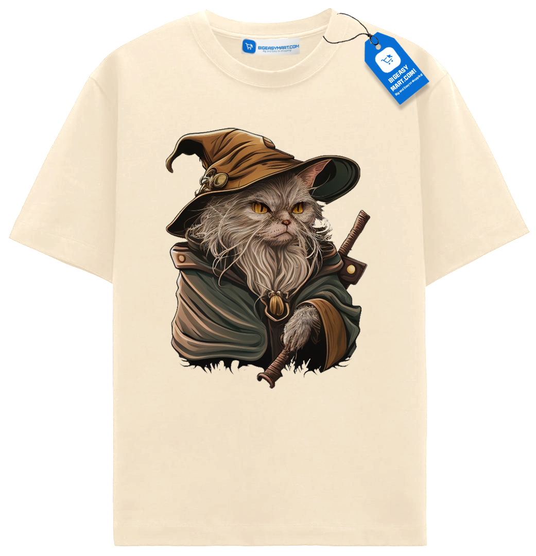 Wizard Cat Shirt, Halloween Gift For Cat Lover Wizard Cat Shirt, Halloween Gift For Cat Lover - Image 5