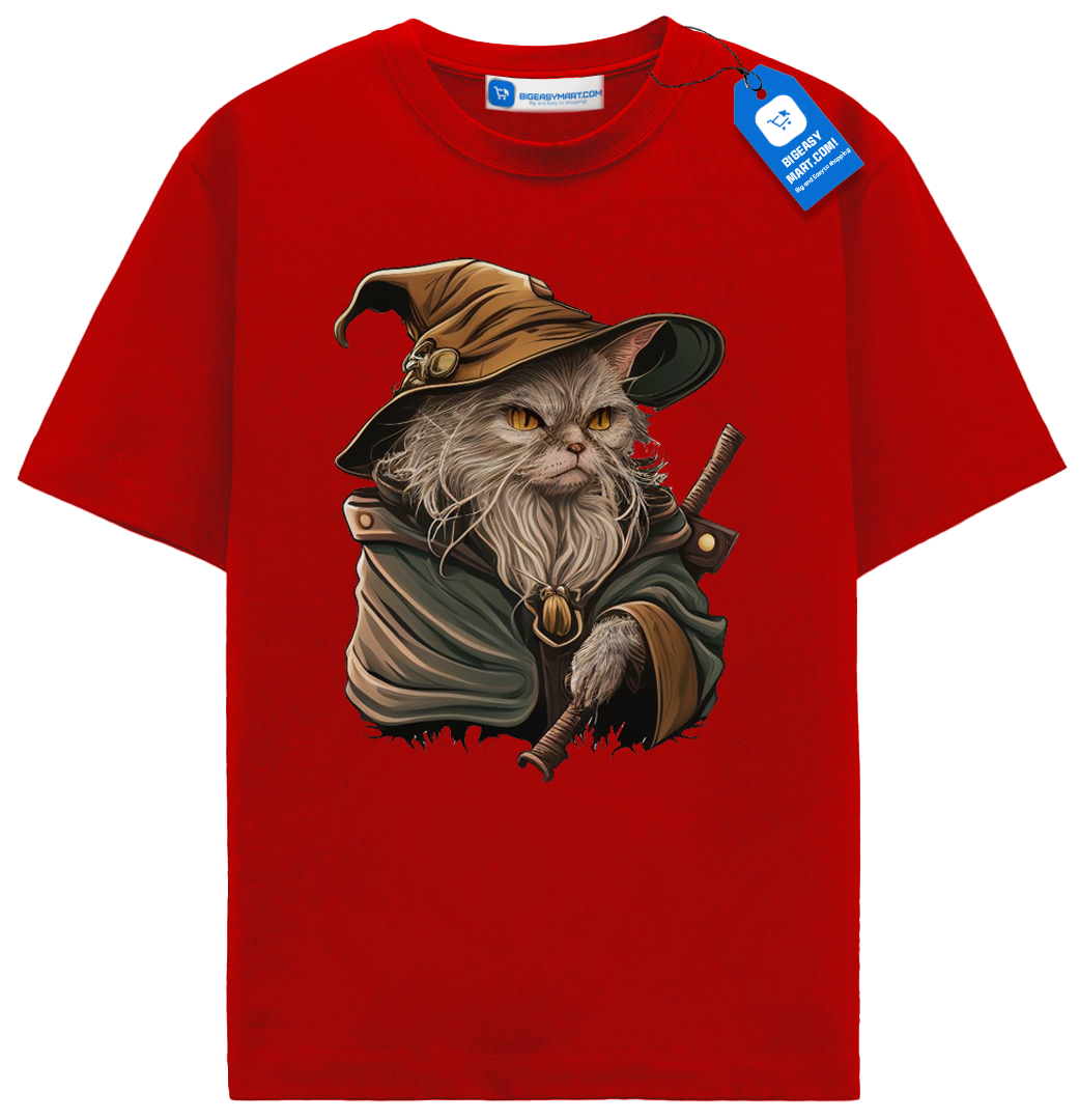 Wizard Cat Shirt, Halloween Gift For Cat Lover Wizard Cat Shirt, Halloween Gift For Cat Lover - Image 3