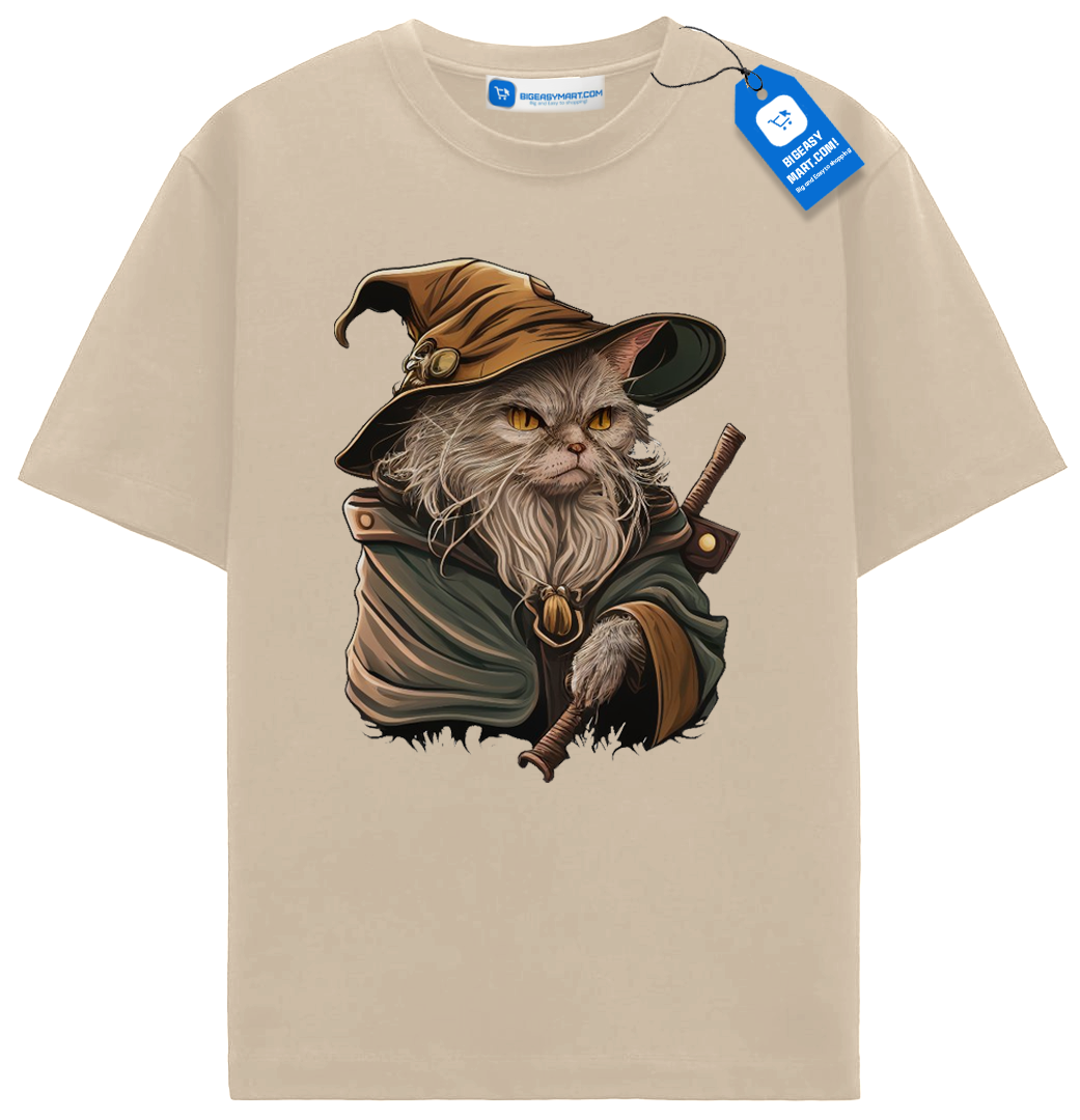 Wizard Cat Shirt, Halloween Gift For Cat Lover Wizard Cat Shirt, Halloween Gift For Cat Lover - Image 2