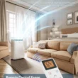 DuraComfort Portable Air Conditioners 14000 BTU, Dehumidifier, Cooling, Fan, Remote Control, 450 Sq. ft