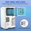 Fosawd 12000 BTU Portable Air Conditioner Cools up to 500 Sq. ft, 3-in-1 AC, Dehumidifier, Fan