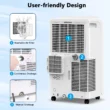 Fosawd 14000 BTU Portable Air Conditioner Cools up to 700 Sq. ft, 3-in-1 AC, Dehumidifier, Fan