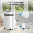 KISSAIR 12,000 BTU Portable Air Conditioner – Quiet 3-in-1 AC, Fan & Dehumidifier with Sleep Mode, 24H Timer & Remote Control for Home