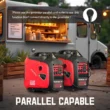 PowerSmart 2500W Portable Inverter Gas Generator, CO Detect Super Quiet Low Oil Shutdown,for Camping