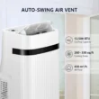 KISSAIR 12,000 BTU Portable Air Conditioner – Quiet 3-in-1 AC, Fan & Dehumidifier with Sleep Mode, 24H Timer & Remote Control for Home