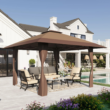 Sunshine Valley 13-ft x 13-ft Square Brown Pop-up canopy