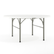 Flash Furniture 5.04-ft x 5.04-ft Fold-in-Half Indoor Round Plastic White Folding banquet table 6 -Person