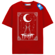 Moonwatcher Cat T Shirt, Witchy Black Cat Lover Tee
