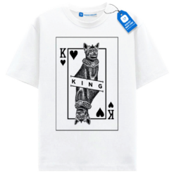 King Of Cats Playing Card T Shirt
