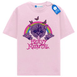 Heavy Meowtal Graphic Tee, Funny Cat Lover Gift