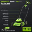 Greenworks 24-volt, 19-in Push Battery Walk Mower with (2) 4 Ah Batteries & Charger Included