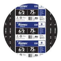 Southwire 75-ft 6 / 2 / Romex SIMpull Stranded Indoor CU NM-B W/G Individual pack ( By-the-roll )