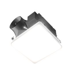 Broan 0.6-Sone 110-CFM White Lighted Bathroom Fan (ENERGY STAR Certified)