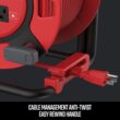 CRAFTSMAN Heavy Duty Retractable Extension Cord, 75 Ft with 4 Outlets- 14AWG SJTW Cable- Outdoor Power Cord Reel