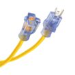 Utilitech 100-Ft 20-Amp 125-Volt 10-Gauge Yellow Outdoor Generator cord