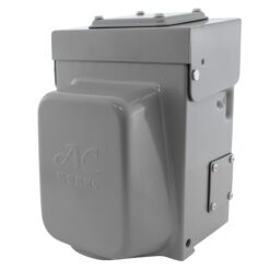 AC WORKS 50-Amp 1-Space Generator Power Inlet Box