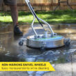 SurfaceMaxx Walk-Behind 21-in up to 4500-PSI Rotating surface cleaner for Gas pressure washers