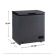Frigidaire, 5.0 Cu. ft. Chest Freezer, Black Granite Design