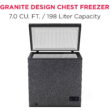 Frigidaire, 7.0 CU. ft. Chest Freezer, BlackGranite Finish, EFRF7013