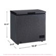 Frigidaire, 7.0 CU. ft. Chest Freezer, BlackGranite Finish, EFRF7013