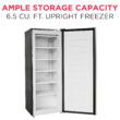 Frigidaire 6.5 Cu. ft. Upright Freezer, Platinum Silver, EFRF698