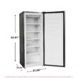 Frigidaire 6.5 Cu. ft. Upright Freezer, Platinum Silver, EFRF698