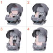 Baby Trend Cover Me 4 in 1 Convertible Car Seat w/Canopy, Desert Pink