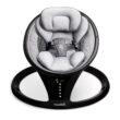 Munchkin Bluetooth Enabled Infant Baby Swing, 5 Ranges of Motion, Black, Unisex