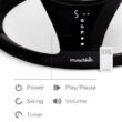 Munchkin Bluetooth Enabled Infant Baby Swing, 5 Ranges of Motion, Black, Unisex