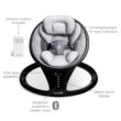 Munchkin Bluetooth Enabled Infant Baby Swing, 5 Ranges of Motion, Black, Unisex