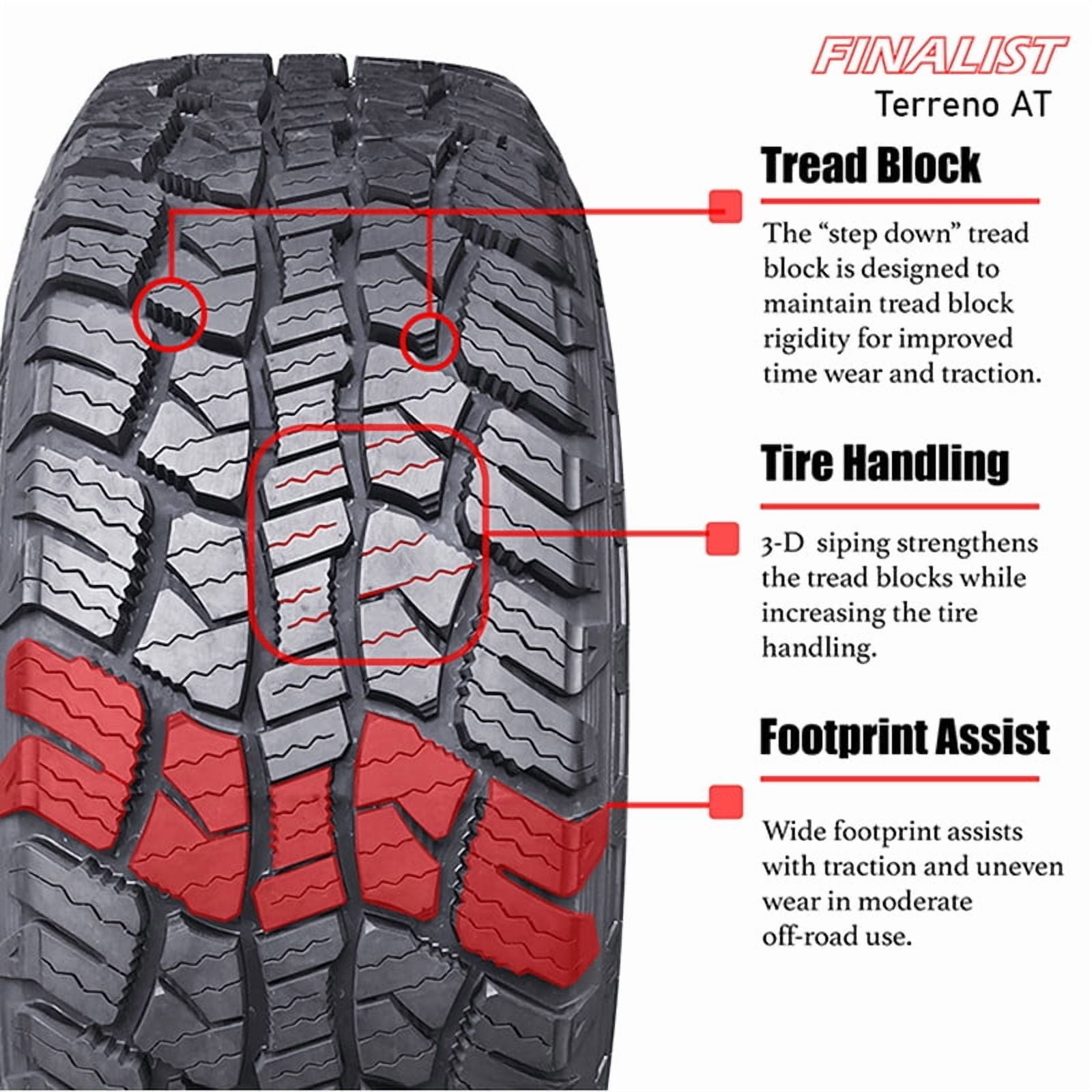 Finalist Terreno A/T 265/70 R16 All Season 265/70R16 112T All Terrain Tire (No Rim) Finalist Terreno A/T 265/70 R16 All Season 265/70R16 112T All Terrain Tire (No Rim)