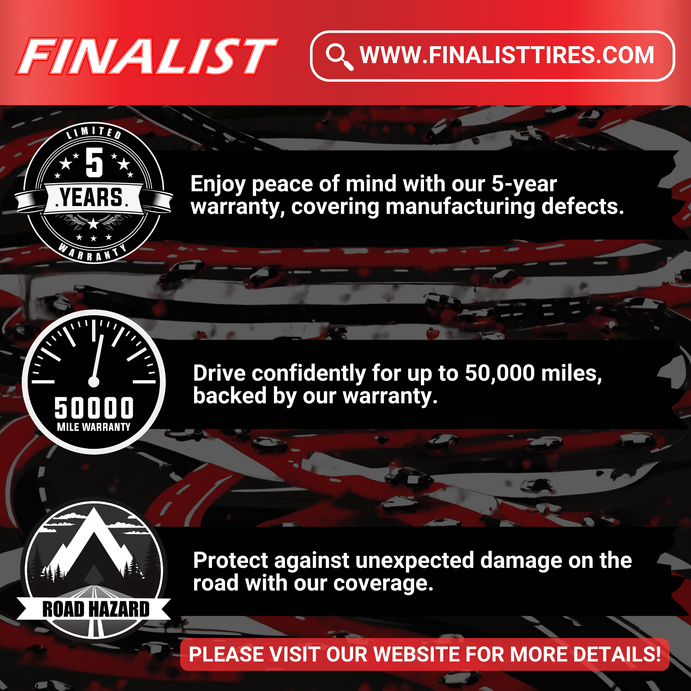 Finalist Terreno H/T 265/70 R17 All Season LT265/70R17 10 Ply 121/118S LR E Highway Terrain Tire Finalist Terreno H/T 265/70 R17 All Season LT265/70R17 10 Ply 121/118S LR E Highway Terrain Tire
