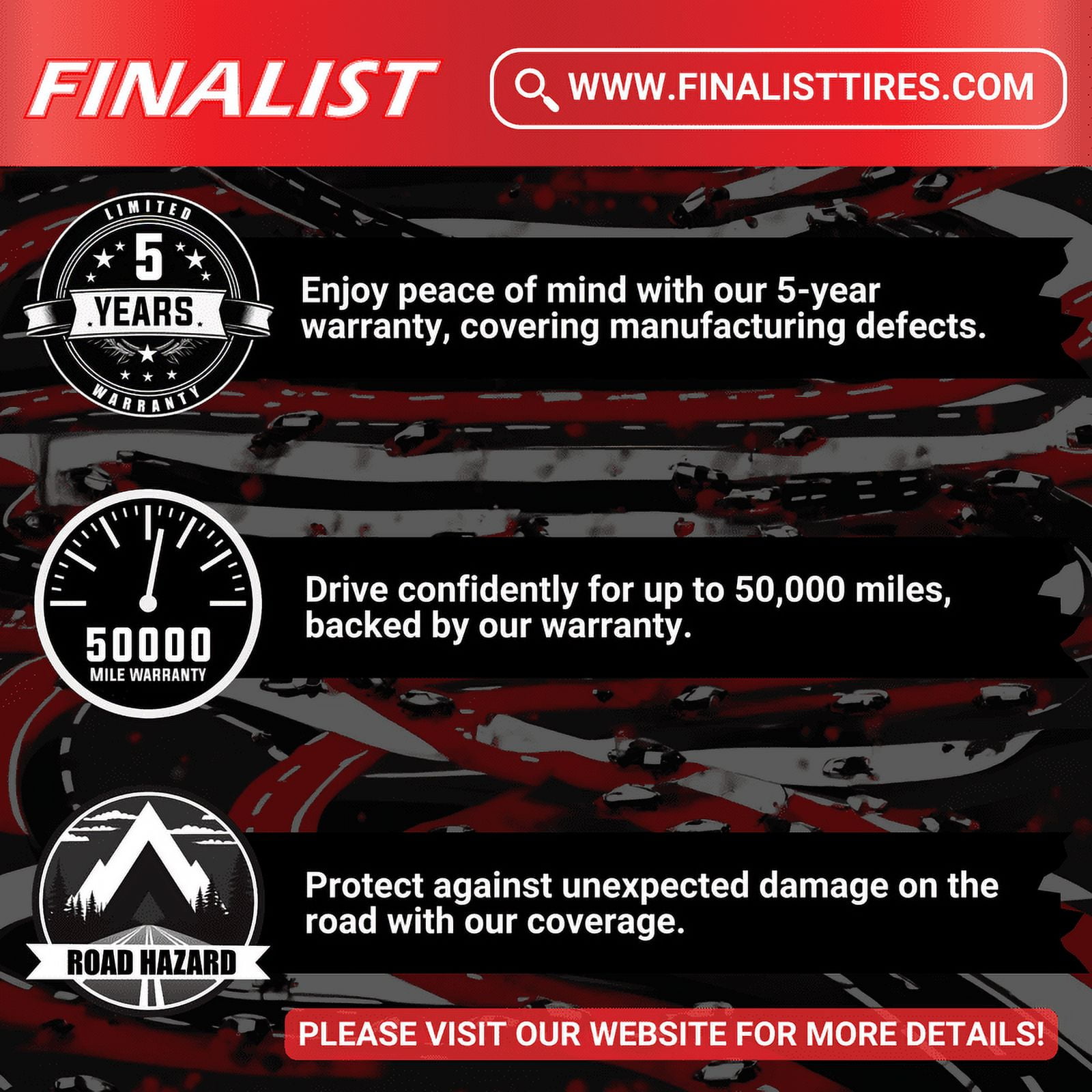 Finalist Terreno A/T 285/70 R17 All Season LT285/70R17 10 Ply 121/118R LR E All Terrain Tire (No Rim) Finalist Terreno A/T 285/70 R17 All Season LT285/70R17 10 Ply 121/118R LR E All Terrain Tire (No Rim)