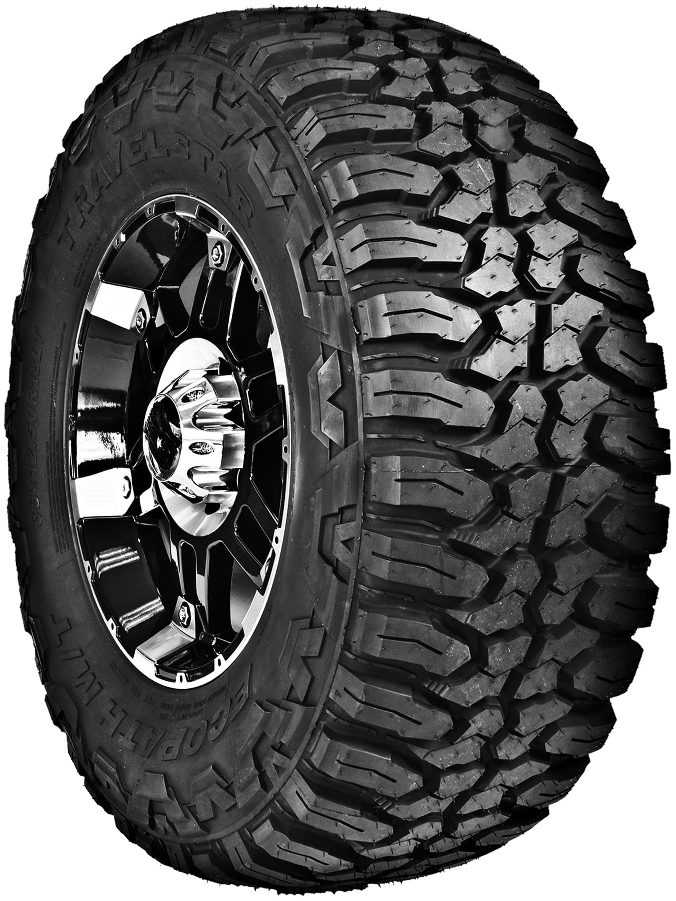 Travelstar EcoPath M/T LT275/65R20 10 PR Load Range E 126Q SUV Light Truck Mud Terrain Tire 275/65/20(Tire Only)