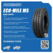 Travelstar ECO-Mile MS Mixed Service 11/24.5 11R24.5 16 Ply 149/146L Commercial Truck Tire