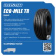 Travelstar ECO-Mile TR Trailer 295/75/22.5 295/75R22.5 14 Ply 144/141L Commercial Truck Tire