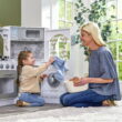 KidKraft Ultimate Corner Play Kitchen with Lights & Sounds - White with 1 Piece Accessory Play Set